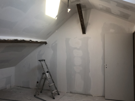 Peinture des murs intérieurs et plafond - avant